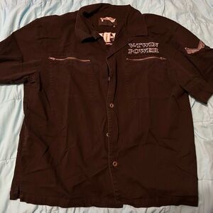 Harley-Davidson Black Casual Button Down Shirt